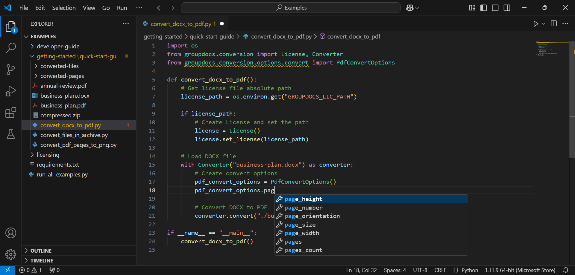 Autocomplete in VS Code